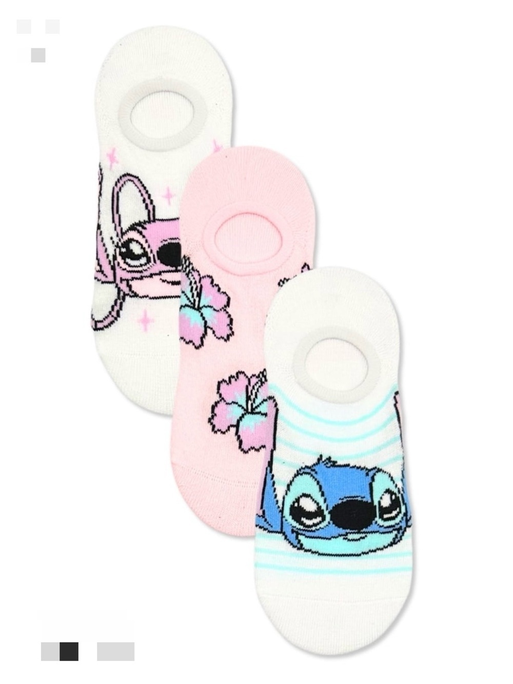 2 Disney Stitch Women’s Scoop Liner Socks, 3 Pack Each